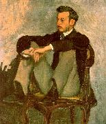 Frederic Bazille Portrait of Renoir oil painting reproduction